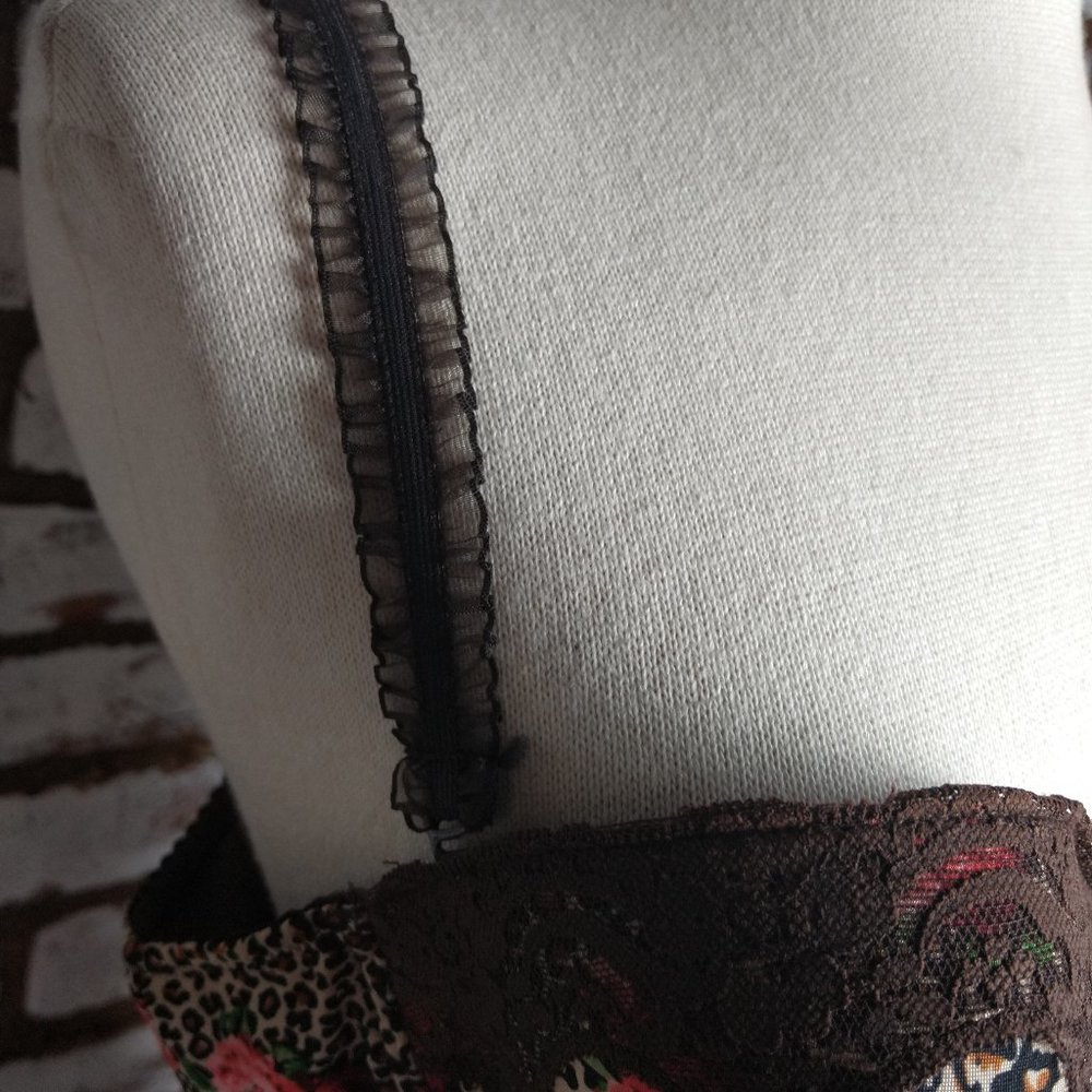 Nighty Chemise Cami Corset Top L SEXY Brown L - Picture 7 of 7